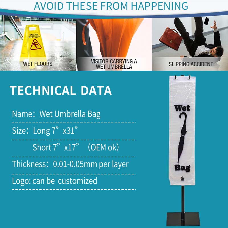 wet umbrella plastic pouch