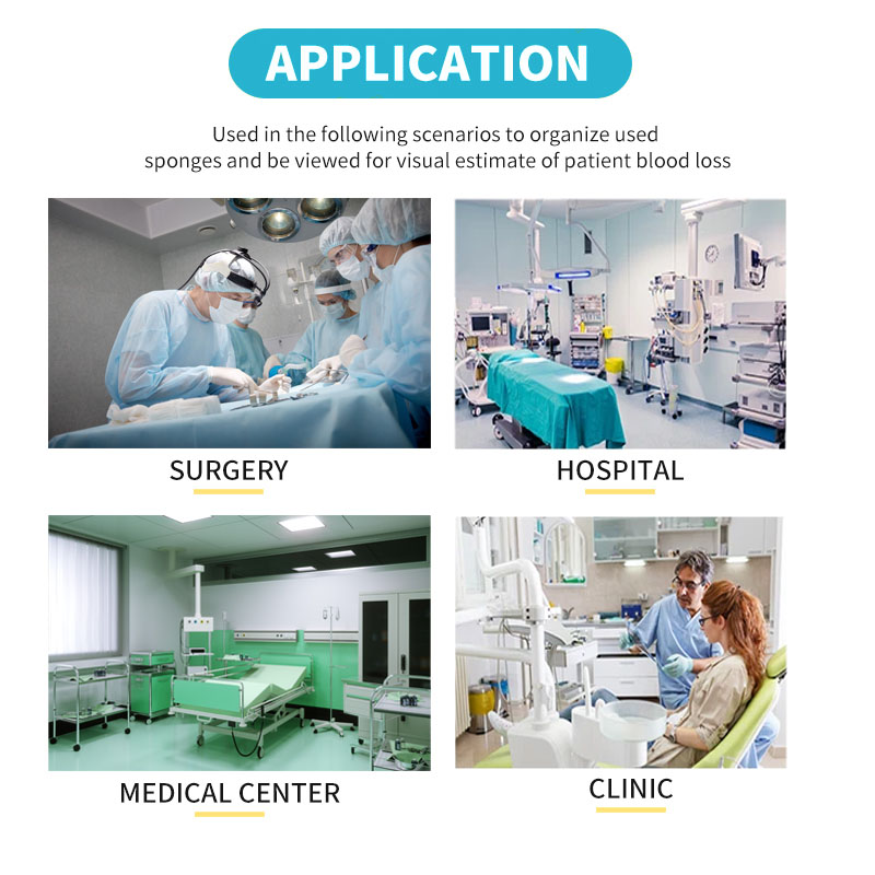 medical sponge counter bag