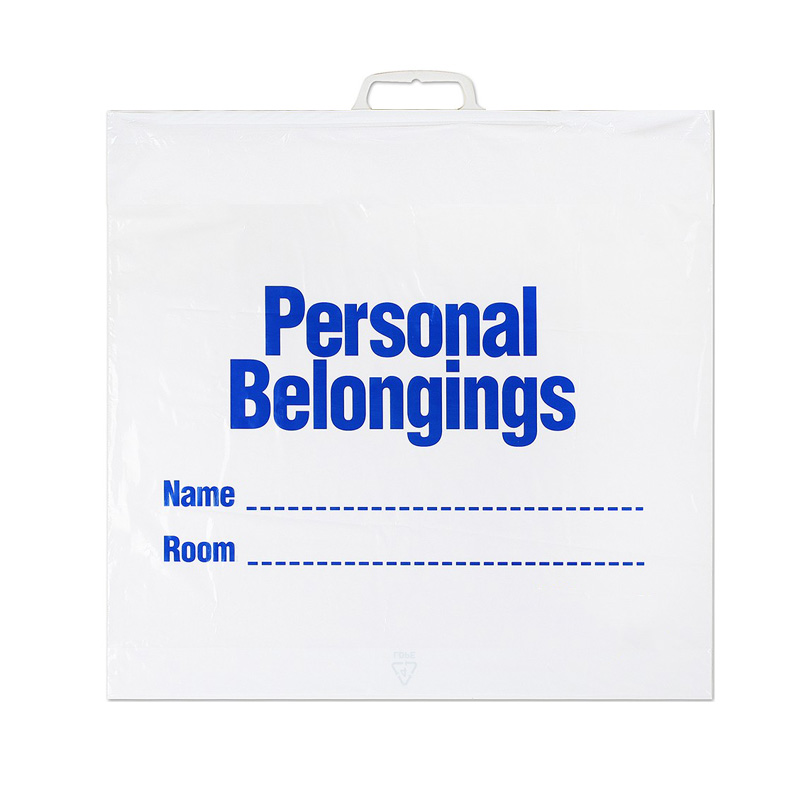 drawstring patient belongings bags